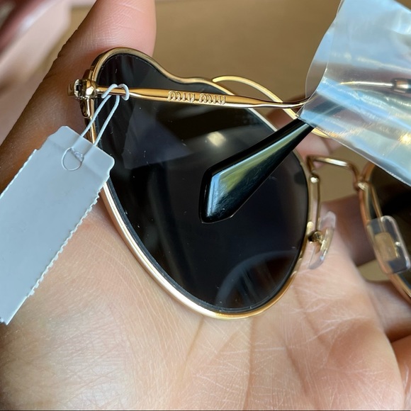 NWT Miu Miu Butterfly Metal Frame Sunglasses 55mm - Picture 10 of 16